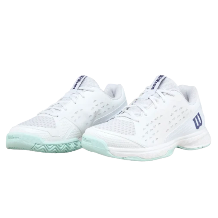 Wilson 2026 RUSH PRO L Junior Tennis Shoes - White/Bay/Skipper Blue