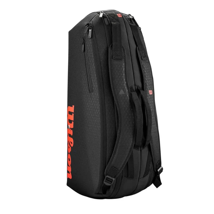 Wilson Clash V3 6 Racquet Tennis Bag - Black/Infrared