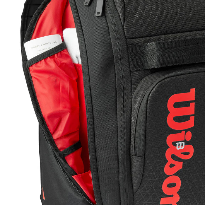 Wilson Clash V3 Tennis Backpack - Black/Infrared