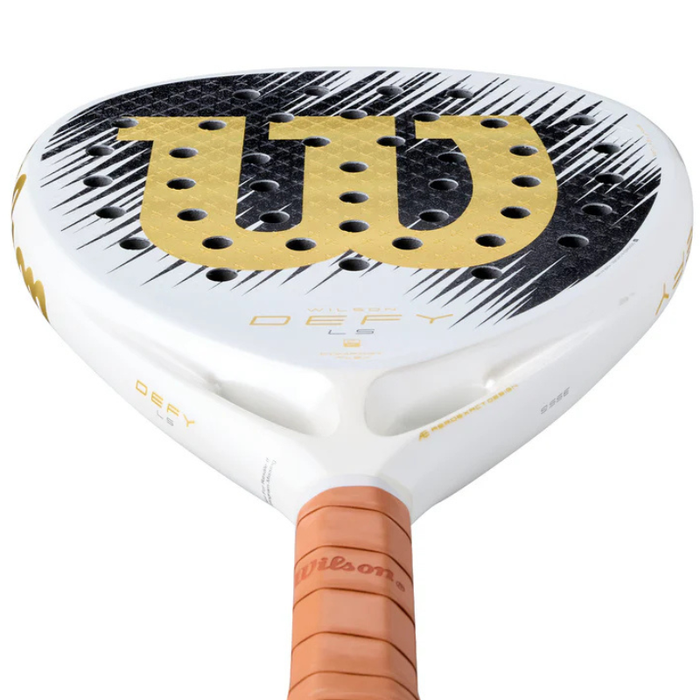Wilson Defy LS V1 SE Padel Racquet - White/Gold
