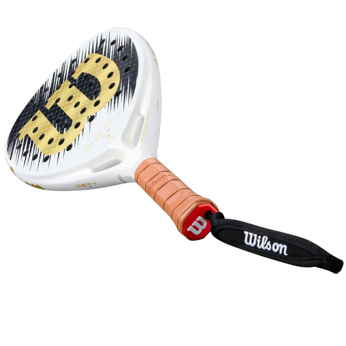 Wilson Defy LS V1 SE Padel Racquet - White/Gold