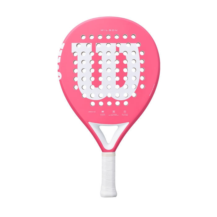 Wilson Elevate Padel Racquet - Coral/White