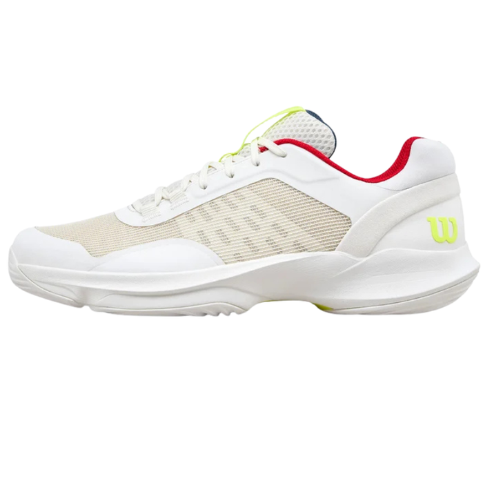 Wilson Hurakn Pro V2 Mens Padel Shoes - Snow White/Safety Yellow