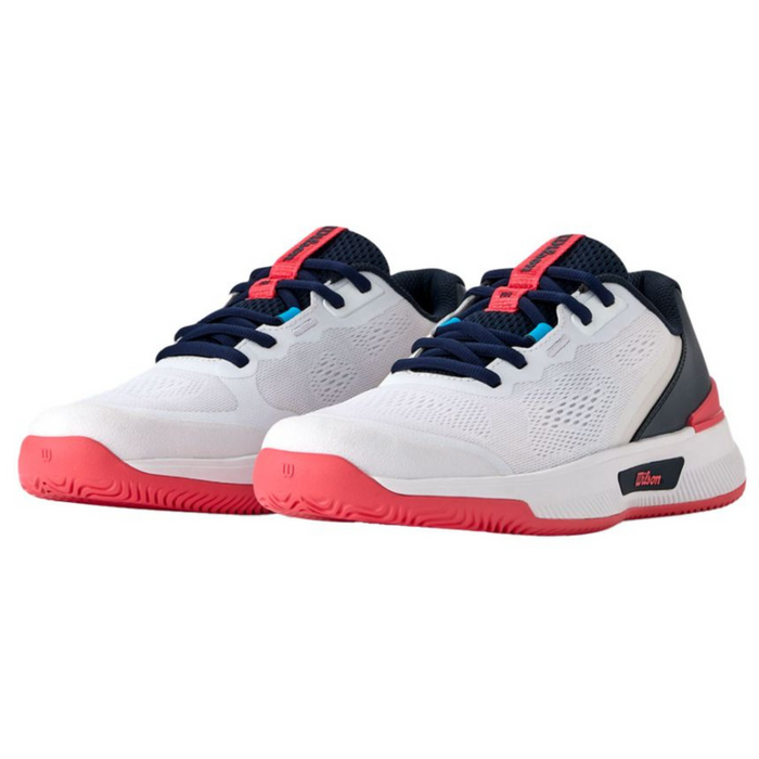 Wilson Intrigue Pro Womens Tennis Shoes - White/Navy/Blaze