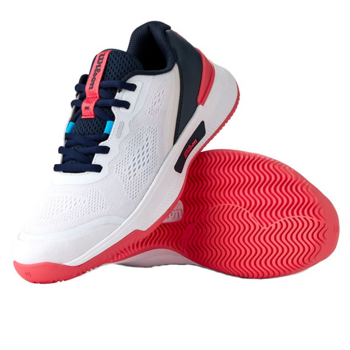 Wilson Intrigue Pro Womens Tennis Shoes - White/Navy/Blaze
