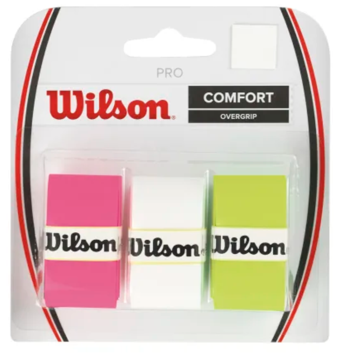 Wilson PRO Overgrip 3 Pack - Assorted