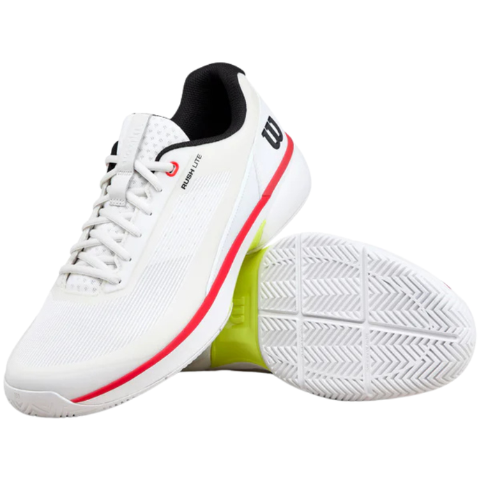 Wilson RUSH LITE 5 Mens Tennis Shoes - White/Black/Infrared