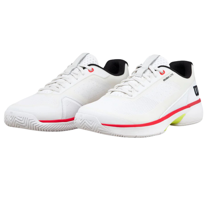 Wilson RUSH LITE 5 Mens Tennis Shoes - White/Black/Infrared