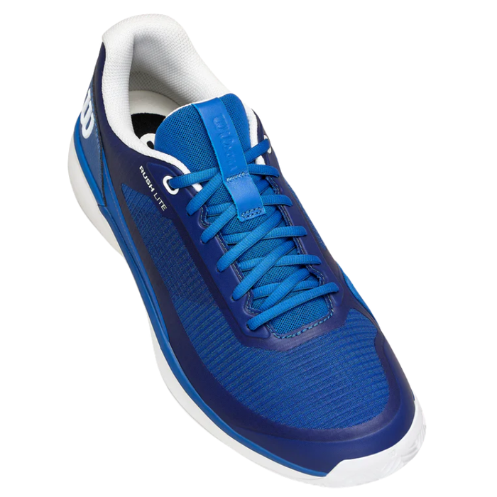 Wilson Rush Lite 5.0 Clay Mens Tennis Shoe - Deja Vu Blue/White/Safety Yellow