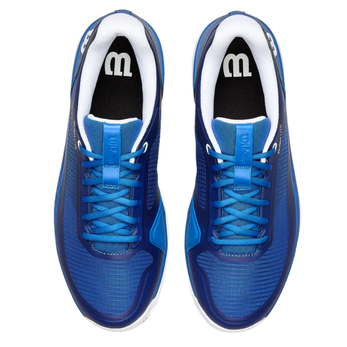 Wilson Rush Lite 5.0 Clay Mens Tennis Shoe - Deja Vu Blue/White/Safety Yellow