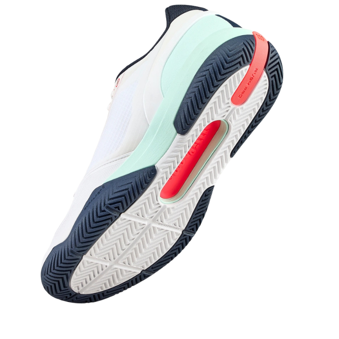 Wilson Rush Pro 5 Mens Tennis Shoes - White/Bay/Fiery Coral