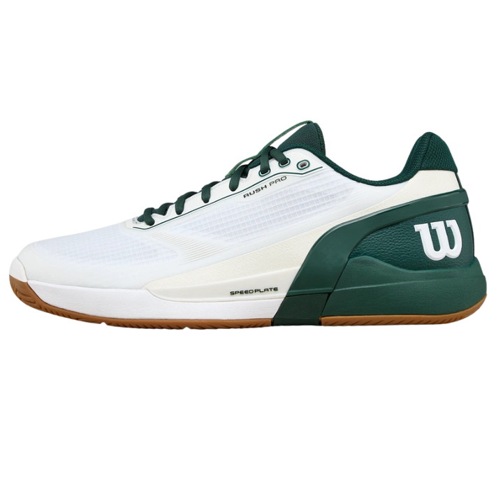 Wilson RUSH PRO 5 Mens Tennis Shoes - White/Sycamore/Gum1a