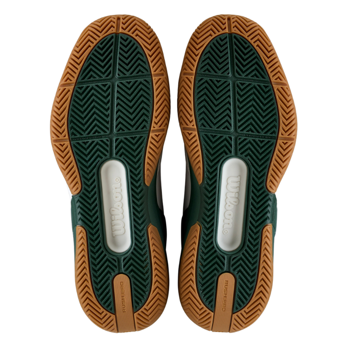 Wilson RUSH PRO 5 Mens Tennis Shoes - White/Sycamore/Gum1a
