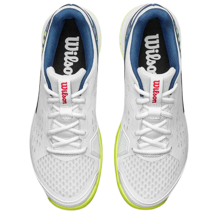 Wilson RUSH PRO L Junior Tennis Shoes - Snow White/Ensign Blue