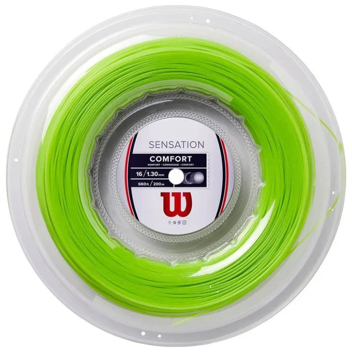 Wilson Sensation 1.30/16 200m String Reel  - Neon Green