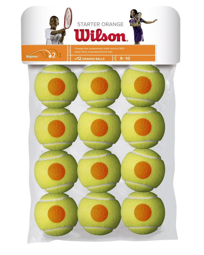 Wilson Starter 12 Pack Tennis Ball - Orange