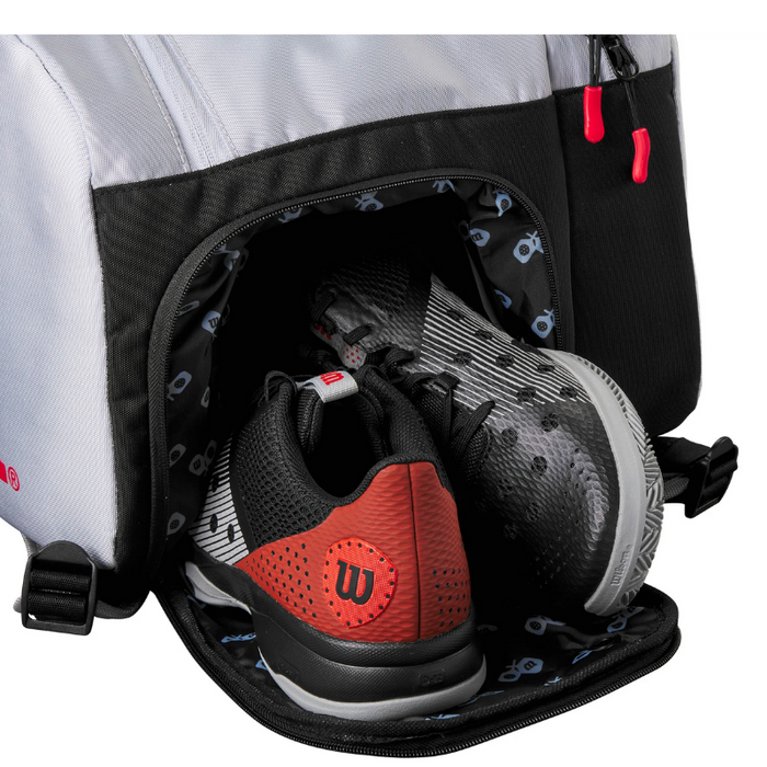 Wilson Super Tour Pickleball Bag - GrayBlack/Red