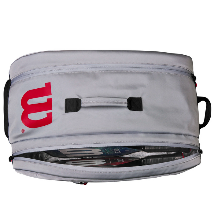 Wilson Super Tour Pickleball Bag - GrayBlack/Red