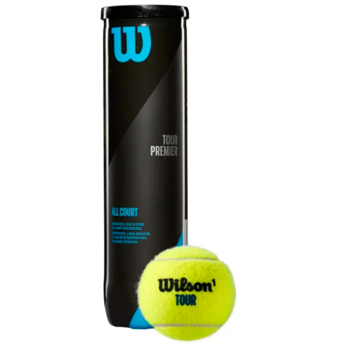 Wilson Tour Premier All Court Tennis Ball Carton - 18 x 4-Ball Cans / 72 Balls