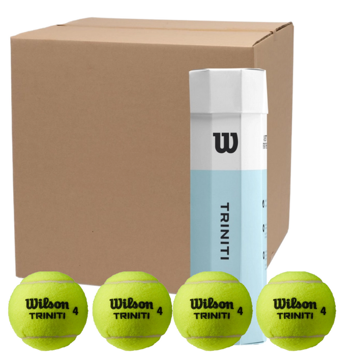 Wilson Triniti Tennis Ball Carton - 18 x 4-Ball Cans / 72 Balls