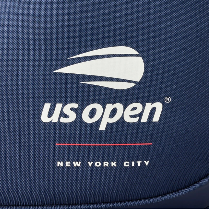 Wilson US Open 2026 6 Pack Tennis Racquet Bag - White/Navy Blue