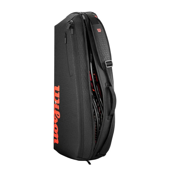 Wilson V3 3 Racquet Tennis Bag - Black/Infrared
