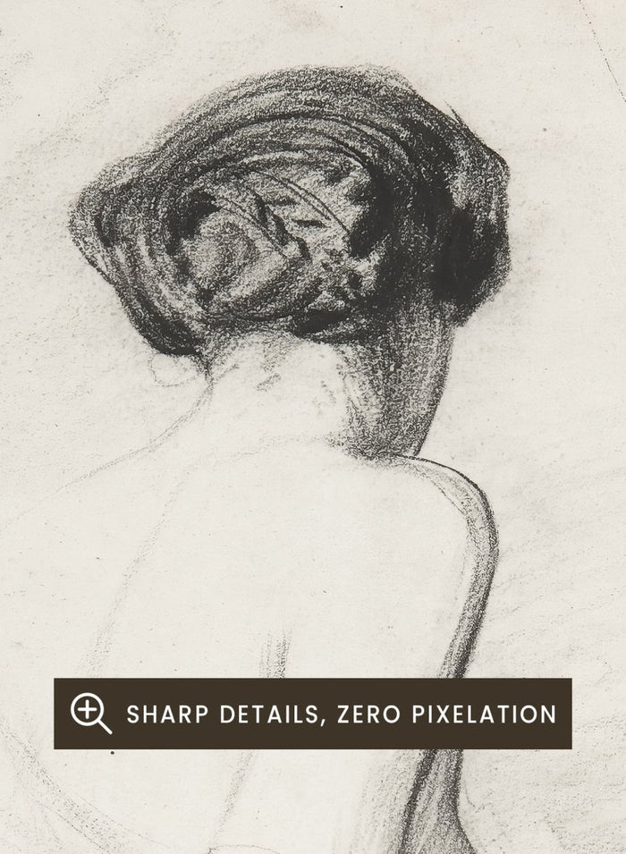 "Woman Seated, Seen from Back" Art Print_Sugar & Canvas_Paul Gavarni Chevalier