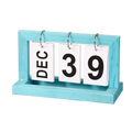 Wooden Perpetual Calendar Block (Blue)