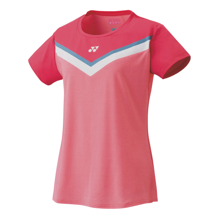 Yonex 2021 Crew Neck Women Tennis Shirt - Coral Red