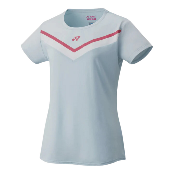 Yonex 2021 Crew Neck Women Tennis Shirt - Crystal Blue
