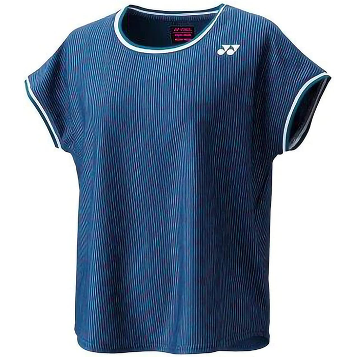Yonex 2021 Crew Neck Women Tennis Shirt - Denim Navy