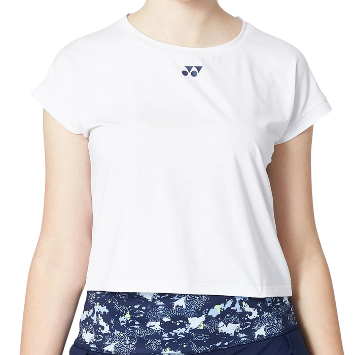 Yonex 2022 AO Crew Neck Womens Tennis Shirt - White