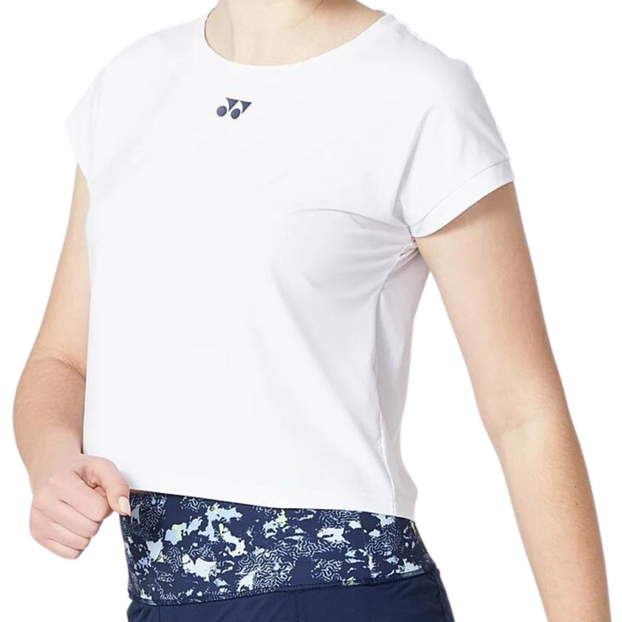 Yonex 2022 AO Crew Neck Womens Tennis Shirt - White