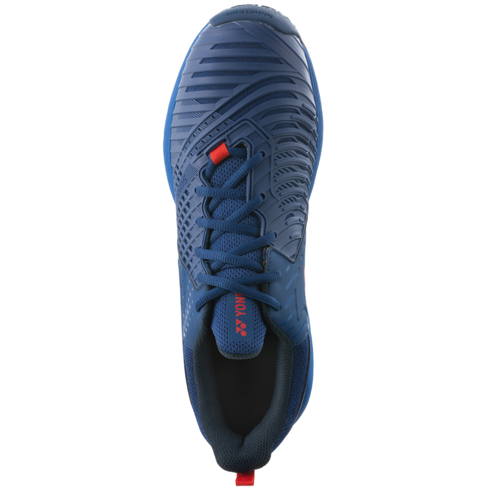 Yonex 2022 Sonicage 3 Clay Mens Tennis Shoes - Navy/Red