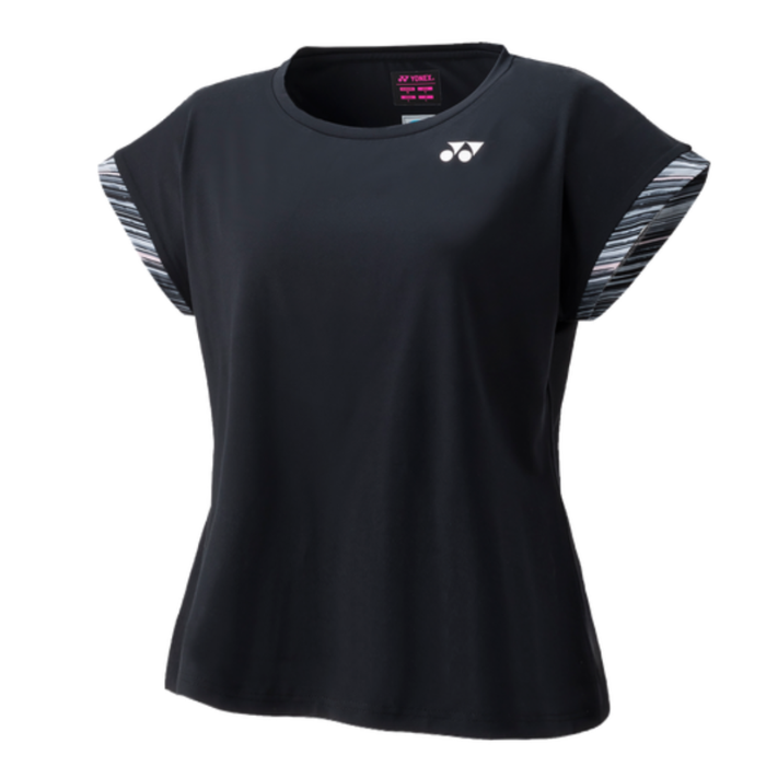 Yonex 2022 US Open Crew Neck Women Tennis  Shirt - Black
