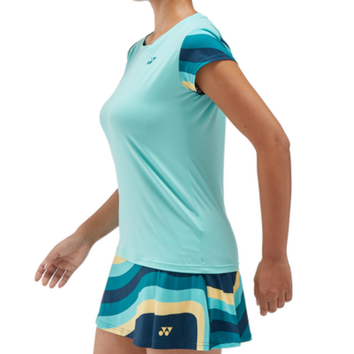 Yonex 2024 AO Womens Tennis Crew Neck - Cyan