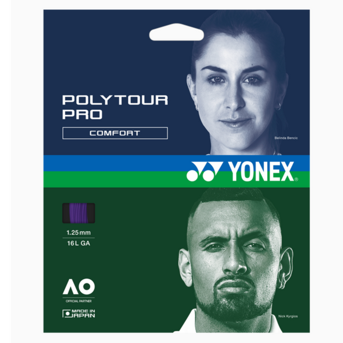 Yonex 2025 Poly Tour Pro 1.25/16L String Set - Midnight Purple