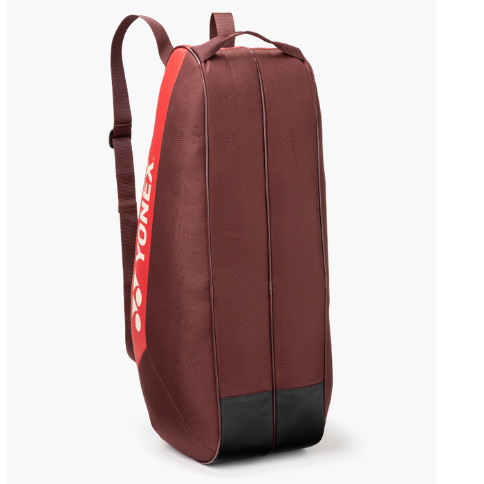 Yonex 2025 Team 6 Racquet Tennis Bag - Ruby Red