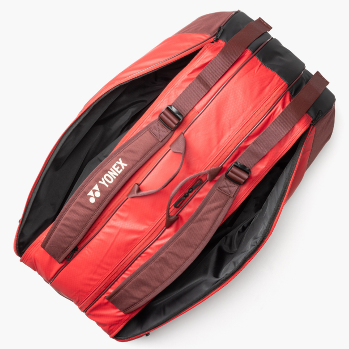 Yonex 2025 Team 9 Racquet Tennis Bag - Ruby Red