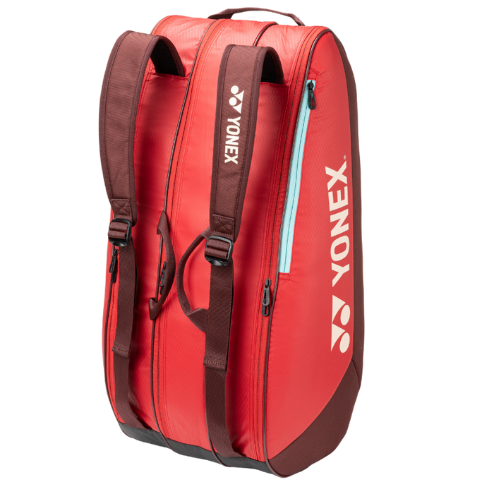 Yonex 2025 Team 9 Racquet Tennis Bag - Ruby Red