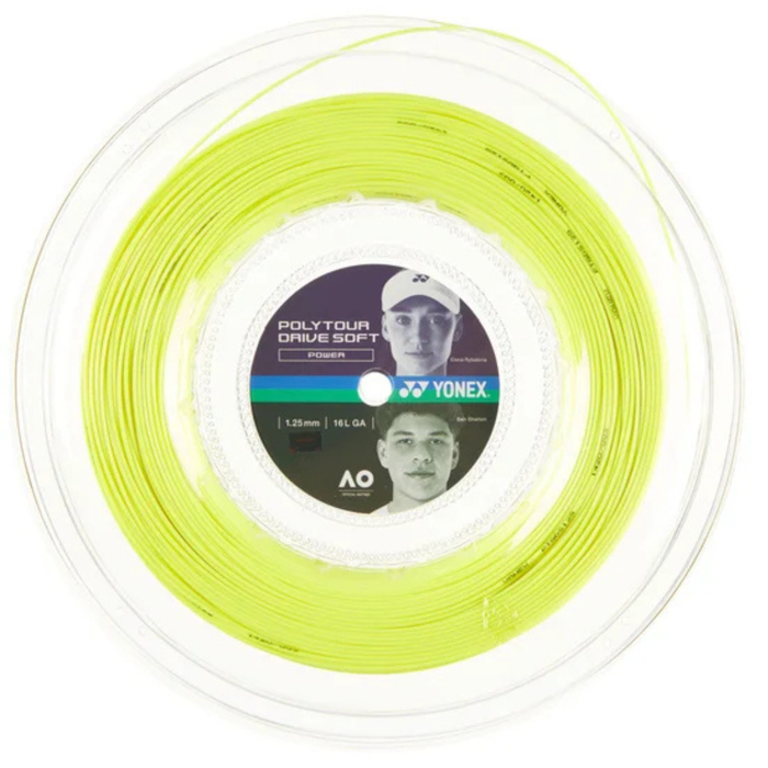 Yonex Poly Tour Drive Soft 1.25/16L 200m Coil String Reel - Flash Yellow