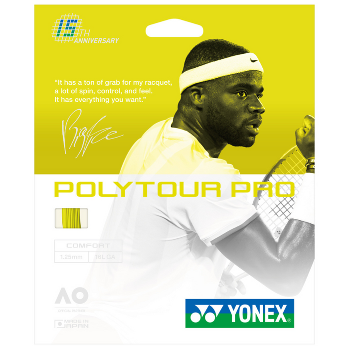 Yonex Poly Tour Pro 15th Anniversary Package 1.25/16L String Set - Flash Yellow