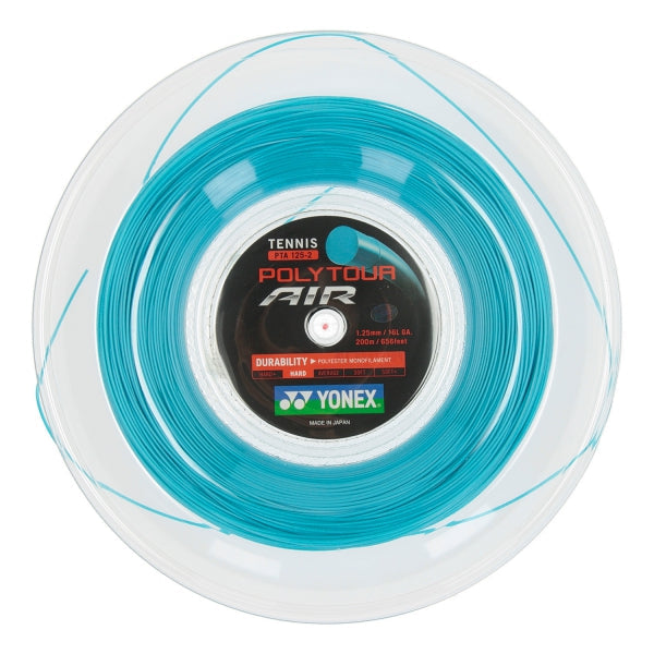 Yonex POLYTOUR Air 1.25/ 16L 200m String Reel - Sky Blue