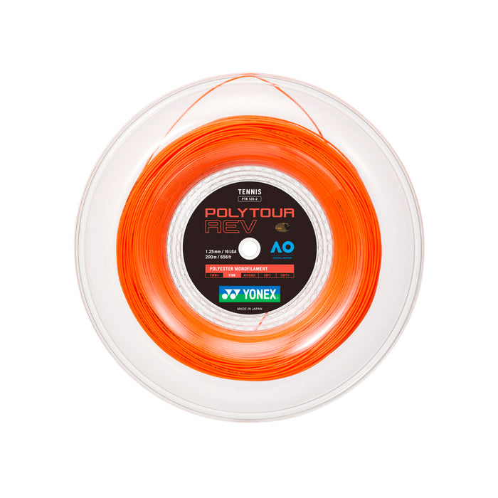 Yonex POLYTOUR Rev 1.25/16L 200m String Reel - Orange