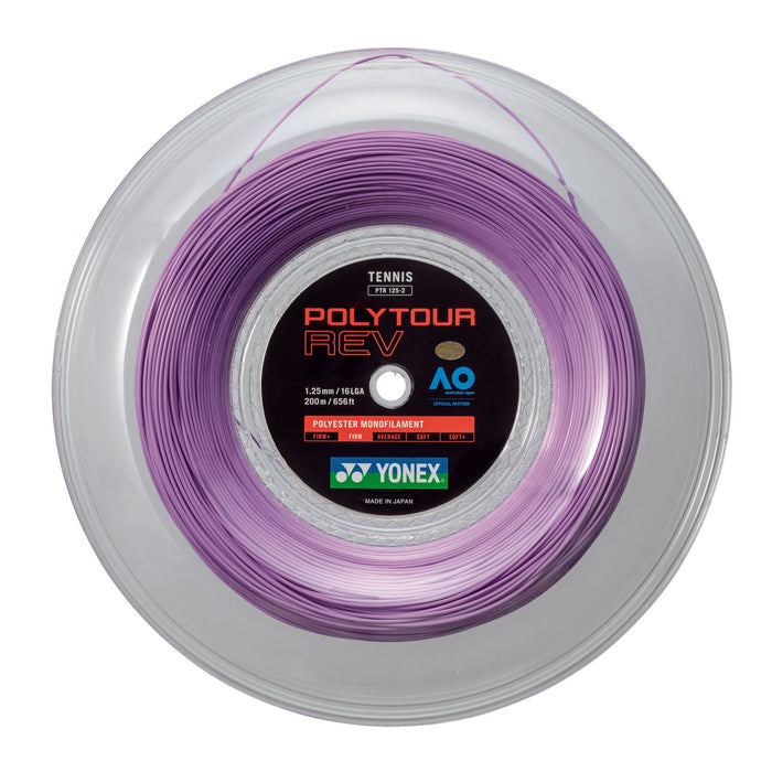 Yonex POLYTOUR Rev 1.25/16L 200m String Reel - Purple