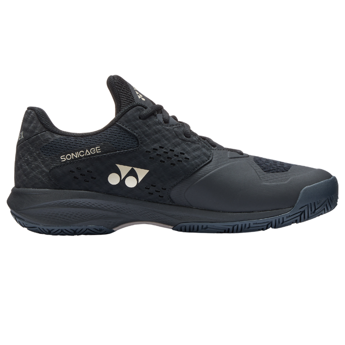 Yonex Power Cushion Sonicage All Court Mens Tennis Shoes - Black/Mocha Grey