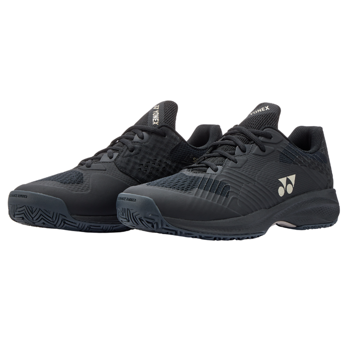 Yonex Power Cushion Sonicage All Court Mens Tennis Shoes - Black/Mocha Grey
