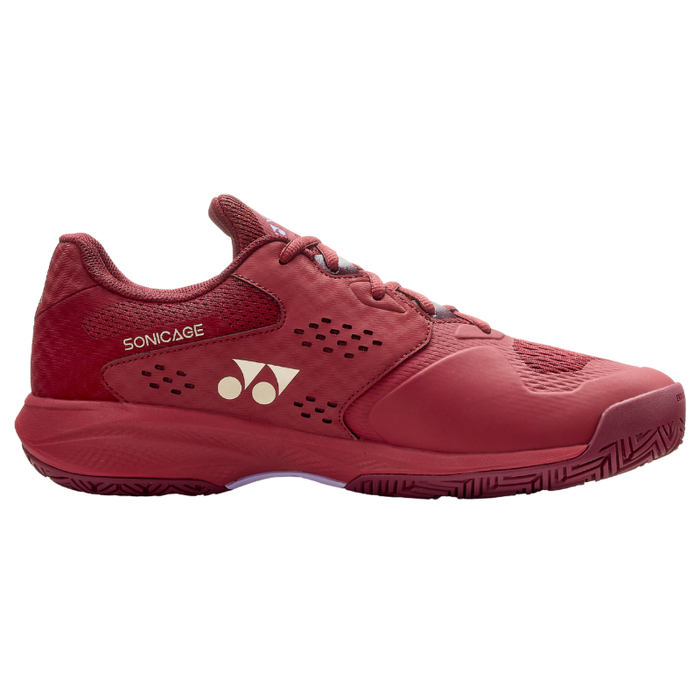 Yonex Power Cushion Sonicage All Court Mens Tennis Shoes - Dark Red