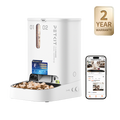 PETKIT YumShare Dual-Hopper 2 automatic pet feeder, automatic dispenser with camera for real-time monitoring