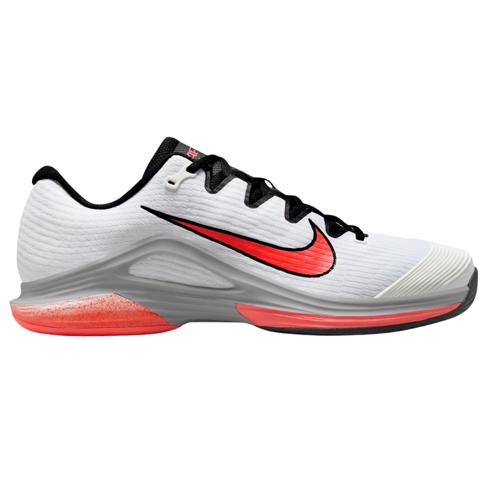 Nike Zoom Vapor 12 Hard Court Mens Tennis Shoes - White/Hot Lava Wolf Grey